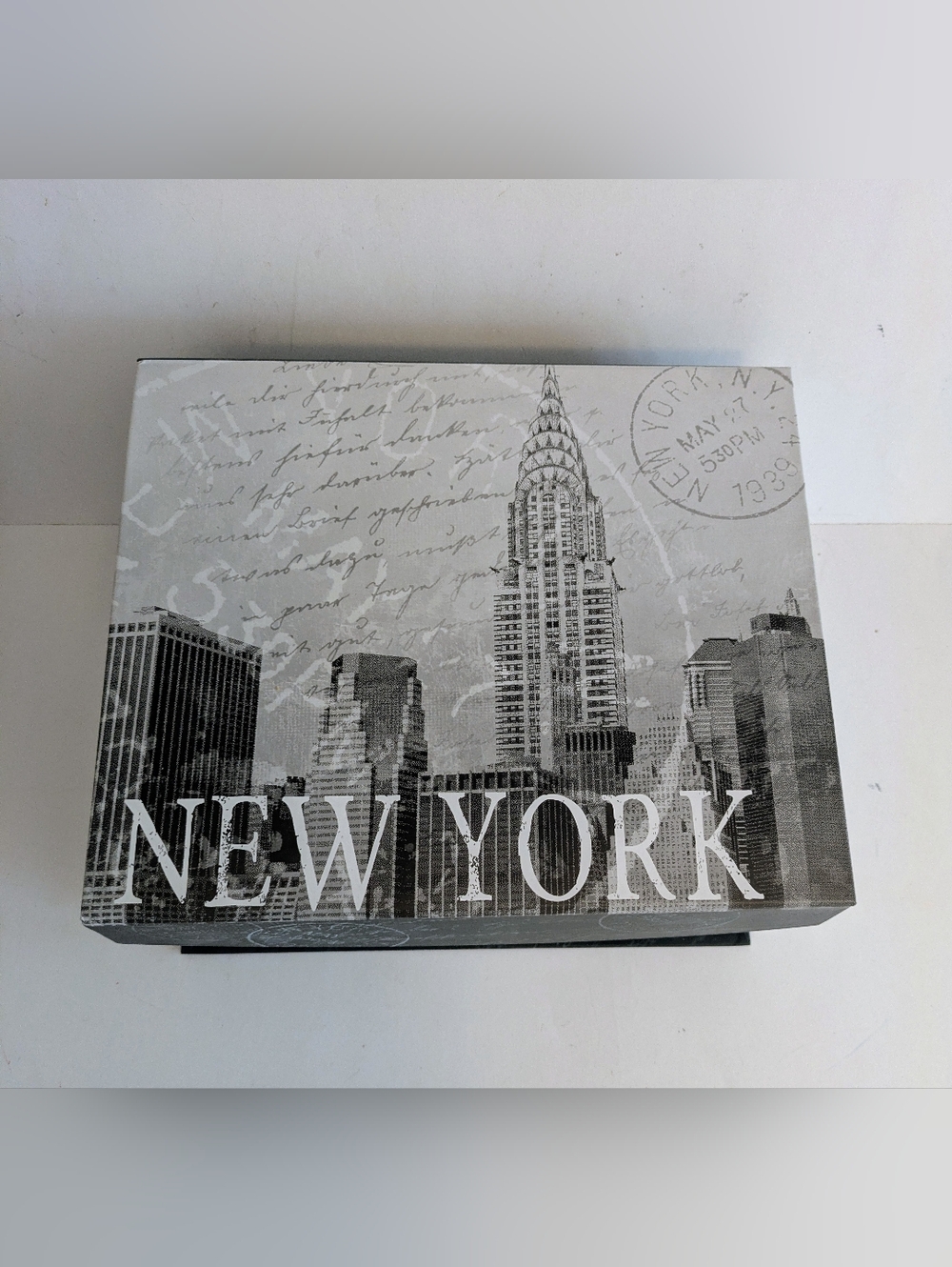 New York Decorative Keepsake Box Black & White Cityscape